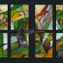 Series of mini stained glass for restaurant in Bayern, 2010