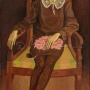 Nuoren naisen muotokuva. Öljyvärimaalaus, 1968 (Viron Taidemuseon kokoelmasta, kuva: Rita Kroon)